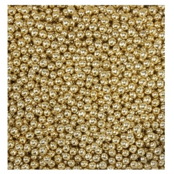 Kulki czekoladowe chrupiące dekoracja złoty 20g